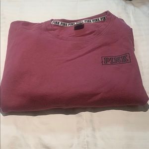 PINK pink crew neck